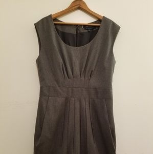 Anne Klein Grey Dress Work Business with Pockets